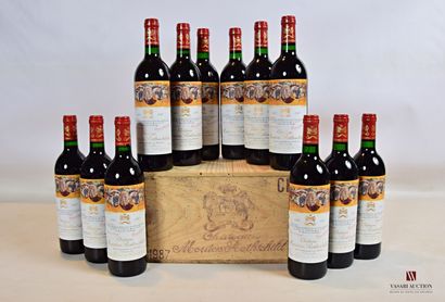 12 bouteilles	Château MOUTON ROTHSCHILD	Pauillac...