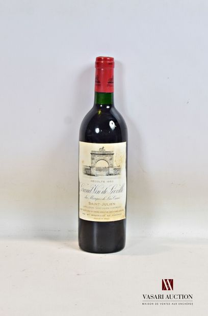 null 1 bouteille	Château LÉOVILLE LAS CASES	St Julien GCC	1985

	Et. tachée. N :...