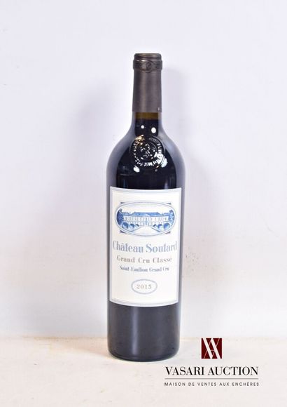 null 1 bouteille	Château SOUTARD	St Emilion GCC	2015

	Présentation et niveau, i...