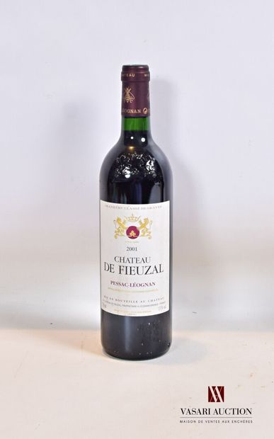 null 1 bouteille	Château de FIEUZAL	Graves GCC	2001

	Et. un peu tachée. N : mi/bas...