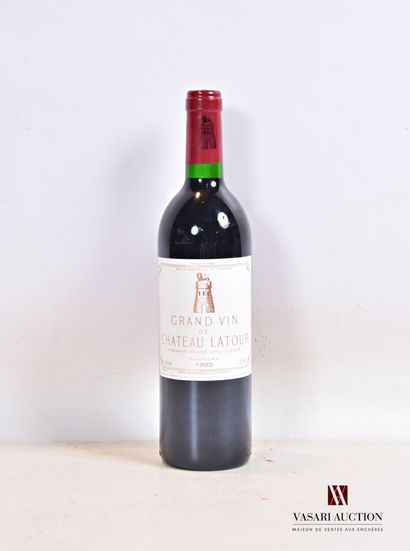 1 bouteille	Château LATOUR	Pauillac 1er GCC	1993

	Et....
