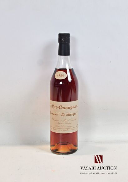 null 1 bouteille	Bas Armagnac mise Domaine "Le Basque" (Lamothe Prop.)		1984

	70...