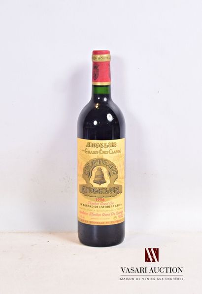 null 1 bouteille	Château ANGÈLUS	St Emilion 1er GCC	1996

	Et. légèrement déchirée...