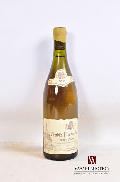 null 1 bouteille	CHABLIS 1er Cru Monts Mains mise F. Raveneau		1993

	Et. un peu...