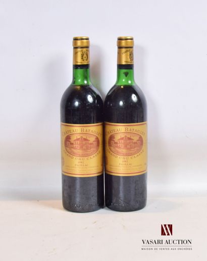 2 bouteilles	Château BATAILLEY 	Pauillac...