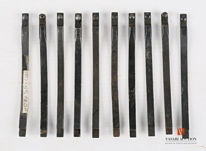 null Éléments de fusil MAUSER 98, ressort d'embouchoir 9 cm (10), bronzage d'origine,...