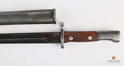 null Baïonnette MAUSER yougoslave modèle 1924 raccourci, lame droite ramenée à 25...