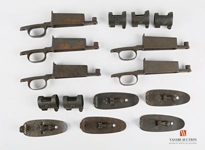 null Éléments de fusil américain SPRINGFIELD 1903, sous-garde (5) embouchoir (5)...