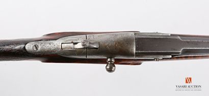 null Carabine de chasse système Warnant, calibre 12 mm, crosse sculptée, pontet volute,...