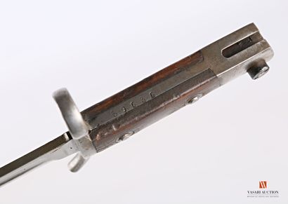 null Baïonnette finlandaise modèle 1929, lame droite de 30,1 cm, signée au talon...