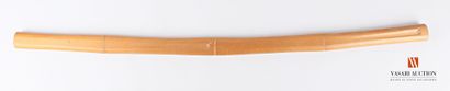 null Shirasaya, lame à gorge de 70,5 cm, tsuka et saya en bois ciré, LT 100 cm, fabrication...