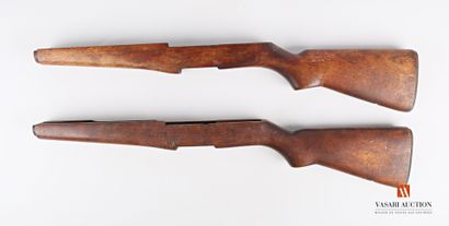 null Crosse nue de fusil US GARAND M1, usures, 2 pièces, chacune LT 75 cm