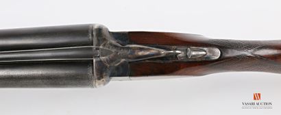 null Fusil de chasse GAUCHER, calibre 12-70, canons juxtaposés de 70 cm, crosse demi...