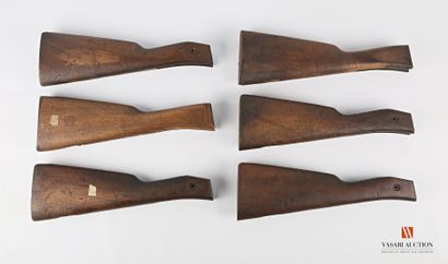 null Crosse nue de fusil LEBEL 1886, état d'usage, 5 pièces