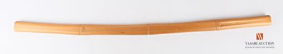 null Shirasaya, lame à gorge de 70,5 cm, tsuka et saya en bois ciré, LT 100 cm, fabrication...