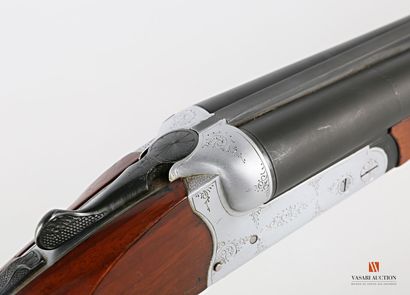 null Fusil de chasse LUGER, calibre 12-70, canons juxtaposés de 71 cm, crosse pistolet...