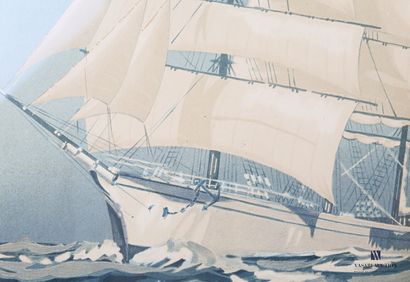 null FOUILLÉ Georges (1909 - 1994), after

Sailboats at sea

Two reproductions 

(browning...