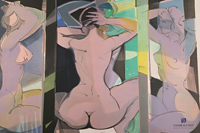 null HILAIRE Camille (1916-2004), after

Tryptique of female nudes

Lithograph in...
