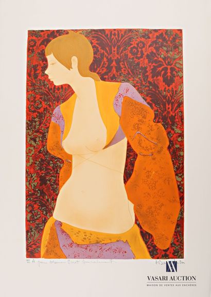 null BONNEFOIT Alain (born 1937), after

Woman in her intimacy

Lithograph in colors

Annotated...
