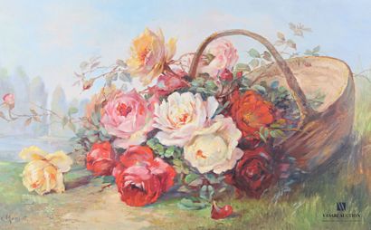 null MANSAT J. Anne (XXème siècle)

Panier de roses 

Huile sur toile 

Signée en...
