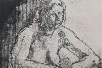 null AUFFRET Charles (1929-2001) after,

Seated Nude

Black engraving

Signed lower...