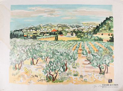 null BRAYER Yves (1907-1990), d'après

Vue de paysage méditérranéen

Lithographie...