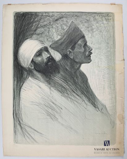 null STEINLEN Théophile Alexandre (1859-1923), after

Poilus

Lithograph

Annotated...