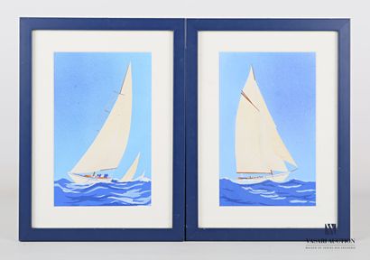 null FOUILLÉ Georges (1909 - 1994), after

Sailboats at sea

Two stencils on paper...
