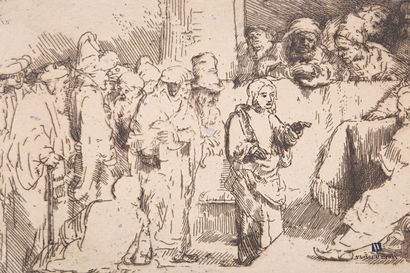 null REMBRANDT VAN RIJN (1606 1669) d'après 

Le Christ disputant avec les docteurs...