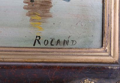 null ROLAND (XXème siècle)

Voilier sur le lac

Huile sur panneau 

Signée en bas...