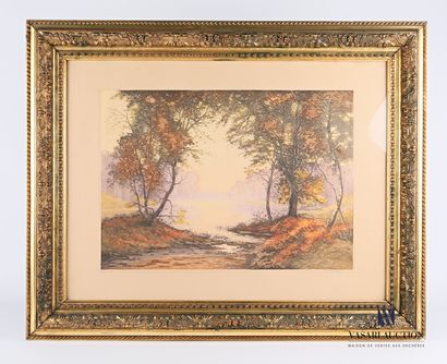 null CHABRIDON Jean-Joseph (XIX-XX)

River bank in the undergrowth

Etching

Signed...