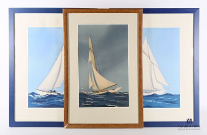 null FOUILLÉ Georges (1909 - 1994), after

Sailboats at sea

Three reproductions...