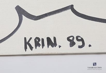 null KRIN Johnny (XXème siècle)

Visage de profil 

Encre sur toile 

Signée et datée...