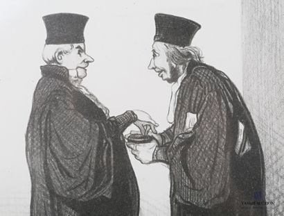 null DAUMIER Honoré (1808 - 1879), after 

People of Justice 

Four prints on paper...