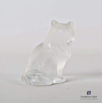 null LALIQUE FRANCE

Sujet en cristal sablé représentant un chat 

Signé au revers...