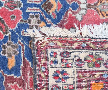 null Hamadan carpet (cotton warp and weft, wool pile), Northwest Persia, circa 1930-1950

(Worn,...