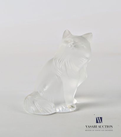 null LALIQUE FRANCE

Sujet en cristal sablé représentant un chat 

Signé au revers...