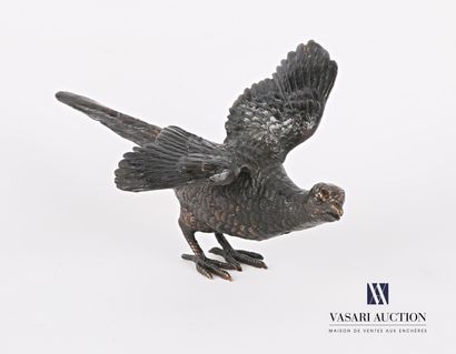 null Sujet en bronze figurant un faisan les ailes déployés.

Haut. : 7,5 cm - Long....