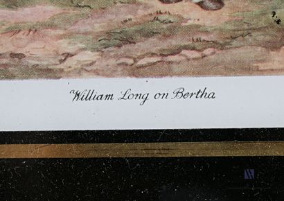 null Reproduction titrée " William Long on Bertha" sur papier.

Dim. cadre : 29,5...