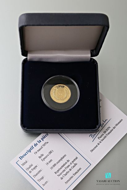 null SOCIÉTÉ FRANCAISE DES MONNAIES

Gold coin 585 thousandths showing on the obverse...