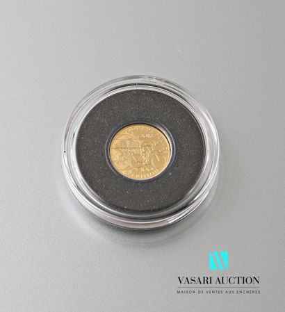 null SOCIÉTÉ FRANCAISE DES MONNAIES

Gold coin 999 thousandths showing on the obverse...