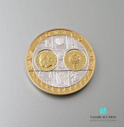 null FRENCH COIN SOCIETY

Silver coin 999 thousandths and vermeil appearing on the...