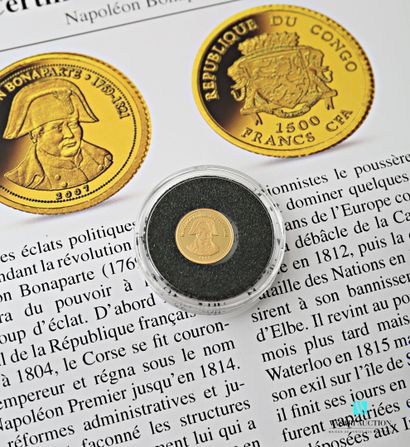 null FRENCH COINAGE COMPANY

Gold coin 999 thousandths showing on the obverse the...