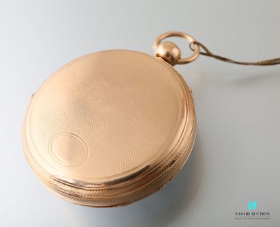 null Piaget à Nismes, montre de poche en or jaune 750 millièmes à sonnerie, cadran...