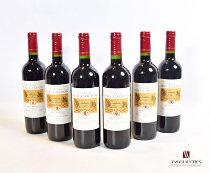 null 6 bouteilles	Château BOIS CARDON	Médoc	2015

	Présentation et niveau, impec...