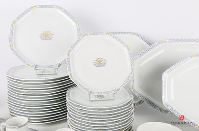 null HAVILAND

Part of a white porcelain dinner service with polychrome decoration...