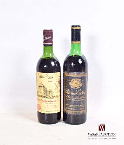 null Lot de 2 bouteilles comprenant :		

1 bouteille	Château DESTIEUX	St Emilion...