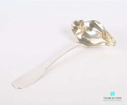 null Sauce spoon, single flat handle, double spoon for fat and lean.

Master goldsmith...