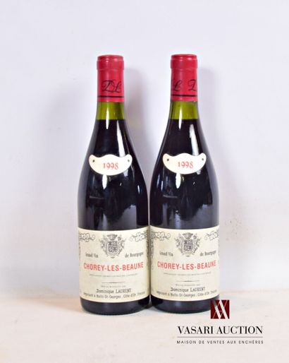 null 2 bouteilles	CHOREY LES BEAUNE mise Dominique Laurent		1998

	Et. un peu tachées....