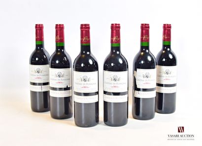 null 6 bouteilles	Château de FUSSIGNAC	Bordeaux Sup	2002

	Et.: 1 impeccable, 5 un...